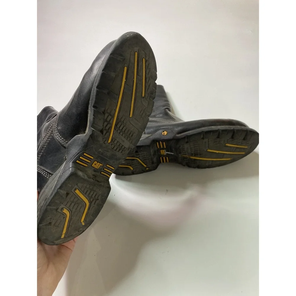 SAFETY‎ WORK BOOTS MOTORCYCLE RIDING CATERPILLAR STEAL TOE CATBOOTS Men's 10 M